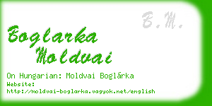boglarka moldvai business card