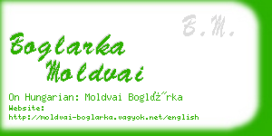 boglarka moldvai business card